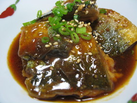 さばの ガッツリ!!焼肉タレ煮込み!