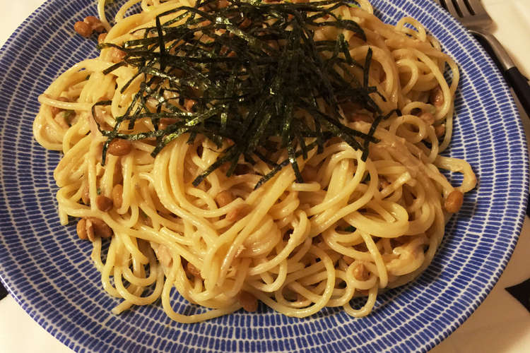 簡単 ツナマヨ納豆パスタ レシピ 作り方 By きょそ クックパッド