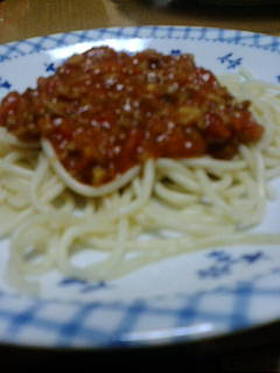 おうちで簡単本格ミートソーススパゲティ