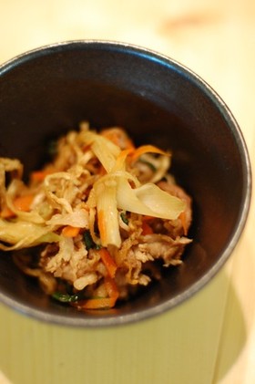 豚肉と切干大根炒め