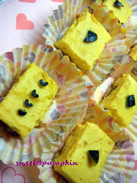 麩が新しいカボチャのしっとりチーズケーキ