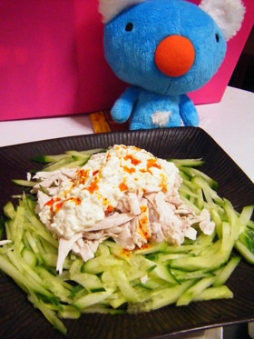 豆腐ドレッシングの棒々鳥サラダ☆