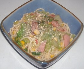 レタス&ウインナー入りたらこスパゲティ