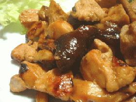 鶏肉ときのこのこっくり煮。。