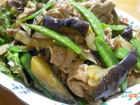 豚と茄子の生姜焼き