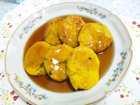 かぼちゃのおやき♡甘辛だれ