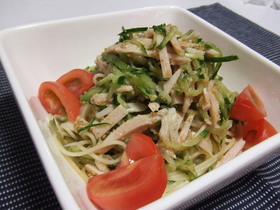 パスタde棒々鶏