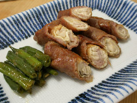 油揚げエリンギの豚肉巻き お弁当のおかず