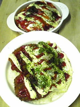 *目玉焼きをのせて♪コロッケ丼*