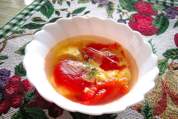 超簡単シンプル トマトスープ レシピ 作り方 By マリア0604 クックパッド 簡単おいしいみんなのレシピが355万品
