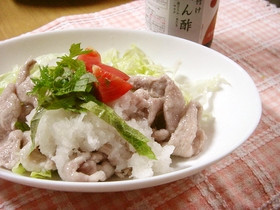 暑い季節に!ポン酢で冷しゃぶ*