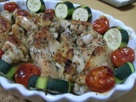 エスニック風鶏手羽元のオーブン焼き