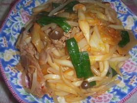 焼きうどん(キムチ)