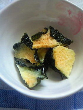 レンジでぱぱっと海苔チーズ♪