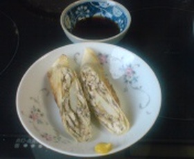 きびなごのポテト巻き!焼き餃子風