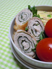 豚肉の大葉巻き♫の写真