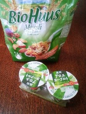 簡単おいしい!ヨーグルトでミューズリー