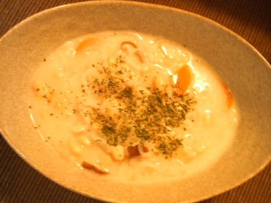 線維たっぷりお腹すっきりホワイトスープ☆の写真