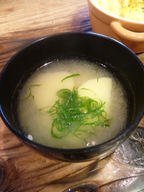 大葉のお味噌汁