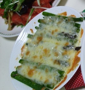 かったさんちのアスパラのチーズ焼き