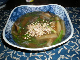 芯から温まる!大根と鶏ごぼうのみぞれ汁
