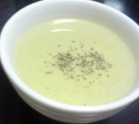 粉ミルクで空豆スープ