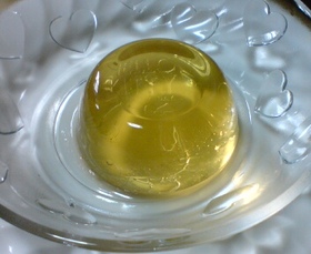 梅酒ゼリー梅酒がけ