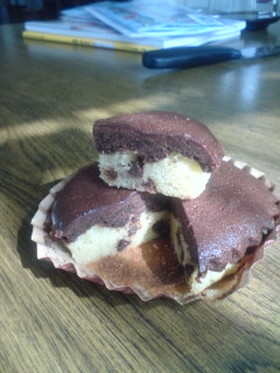 チョコチップIN!!焼きケーキ(^O^)