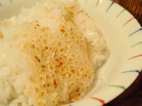 圧力鍋で炊くおこげ付(たぶん)白米