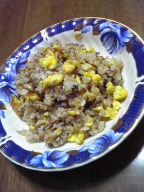 高菜と梅干のチャーハン