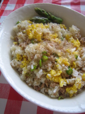 アスパラ和風チャーハン
