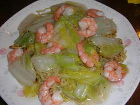本格広東風?美味・海老あんかけ焼きそば