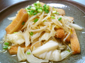 *豆もやしとキャベツの煮物*