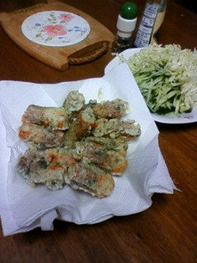 おつまみに!竹輪の韓国海苔風味磯辺揚げ