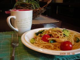 さっぱりパスタサラダ