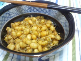 給食の味★大豆とじゃこのピリ辛味噌がらめ