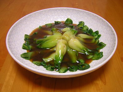 蠣油青梗菜（チンゲン菜オイスターソース）の写真