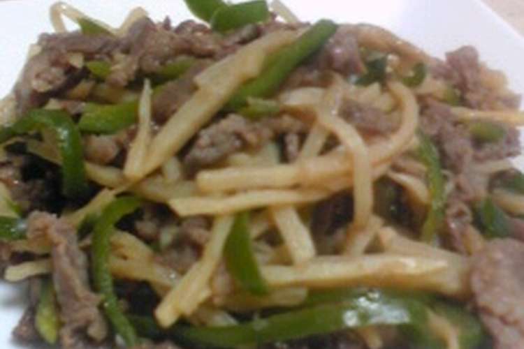 青椒肉絲 調味料の黄金比 レシピ 作り方 By ちいちたひち クックパッド