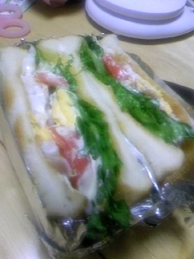 ぱっぱと簡単ホットサンド