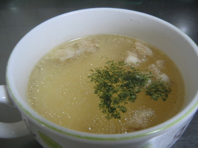 鶏皮スープの写真