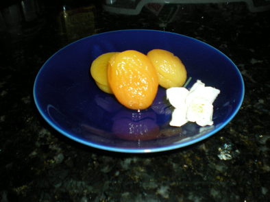 干し杏子の甘露煮の写真