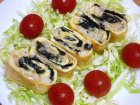 磯辺餅風の玉子焼き