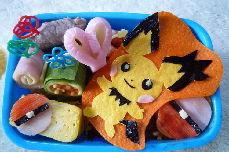 キャラ弁 ポケモン ギザミミピチュー レシピ 作り方 By だいだいしょうたん クックパッド 簡単おいしいみんなのレシピが367万品