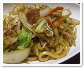 簡単@美味しい!!屋台の味?な焼きうどん
