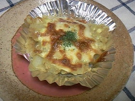 ♪カレーポテサラのチーズ焼き♪