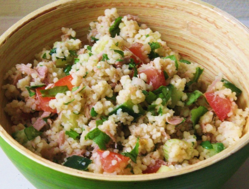 イースターラムとクスクスのサラダ レシピ