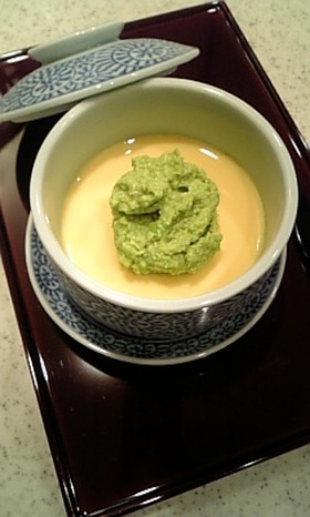 料亭みたい??簡単枝豆の冷やし茶碗蒸し