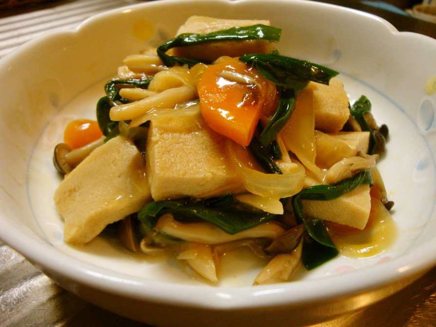 高野豆腐の野菜あんかけ煮の画像