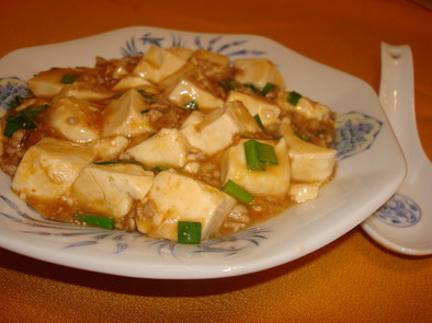 鶏チャーシューの煮汁で…マーボー豆腐の写真