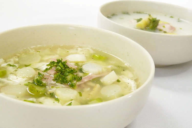 エコレシピ アスパラ茹で汁 De スープ レシピ 作り方 By 道産子美鈴 クックパッド 簡単おいしいみんなのレシピが352万品